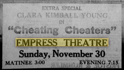Empress Theatre - 26 Nov 1919 (newer photo)